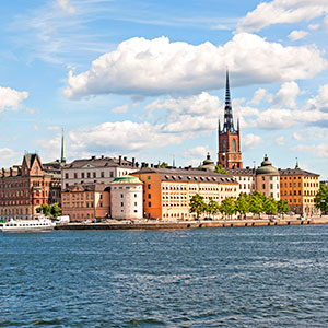 View of Stockholm from Baltic Sea