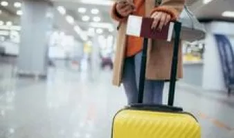 Traveler in airport