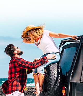 Couple on beach