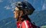 Woman with electric mountain bike